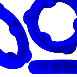 Oxballs Cockring Spinner 25 mm Bleu